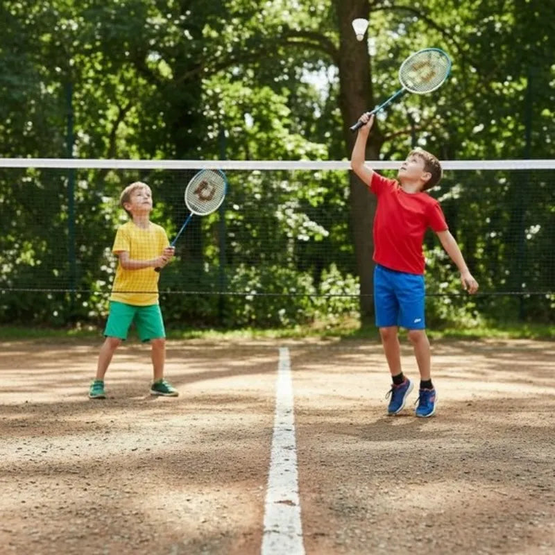 „Donnay“ – 6 dalių badmintono rinkinys su dėklu (raudonas)