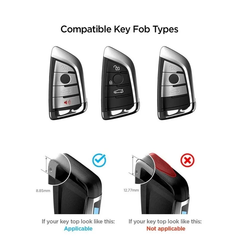 Spigen BK100 – automobilio raktų dėklas „BMW Smart Key G-Series“ (juodas)