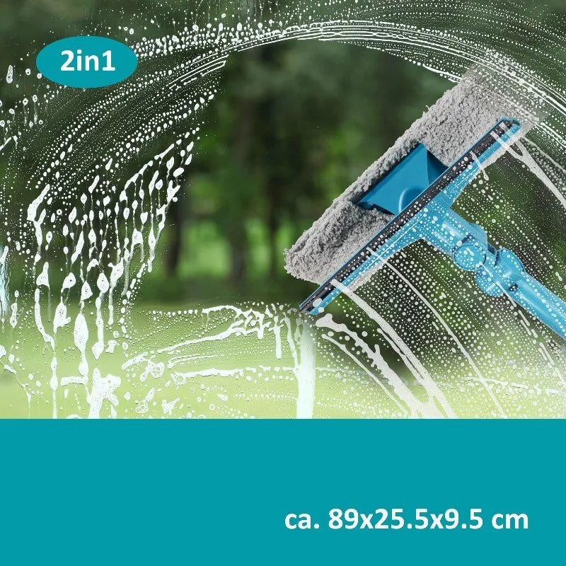 Alpina 2-in-1 langų valytuvas su teleskopine rankena iki 93 cm
