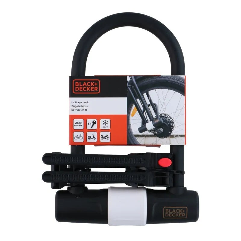 Black&Decker – Dviratinė spyna / U-Lock 14x25 cm