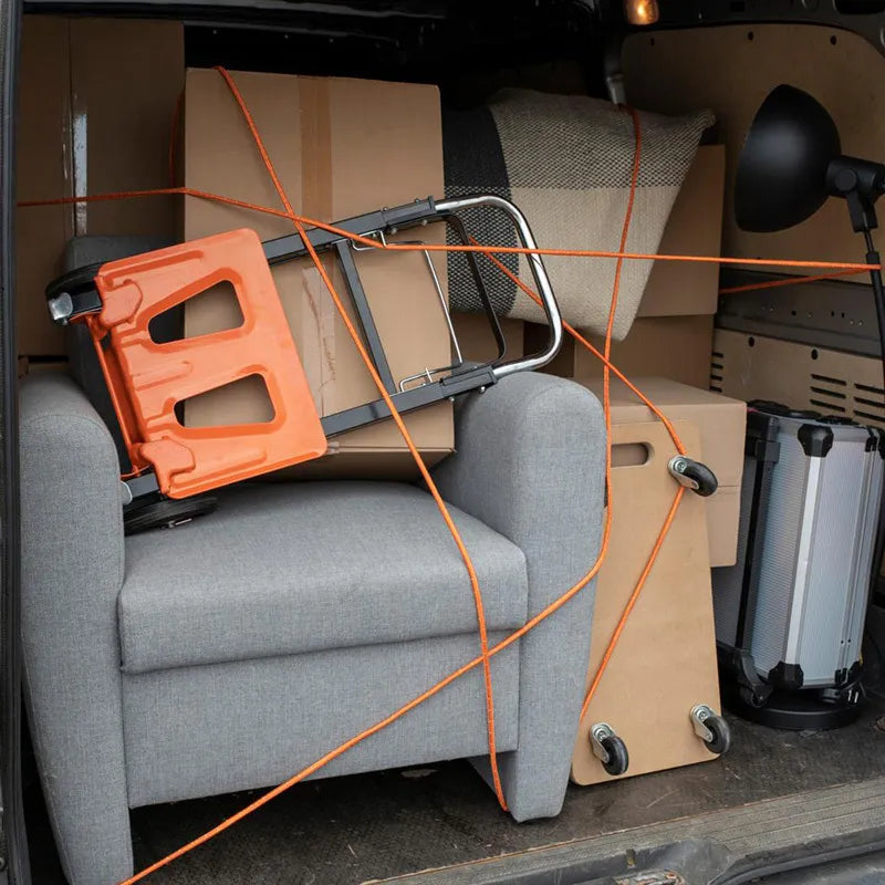 Black&Decker – transportavimo virvė su atspindinčiais elementais + ritė 4mm / 20m