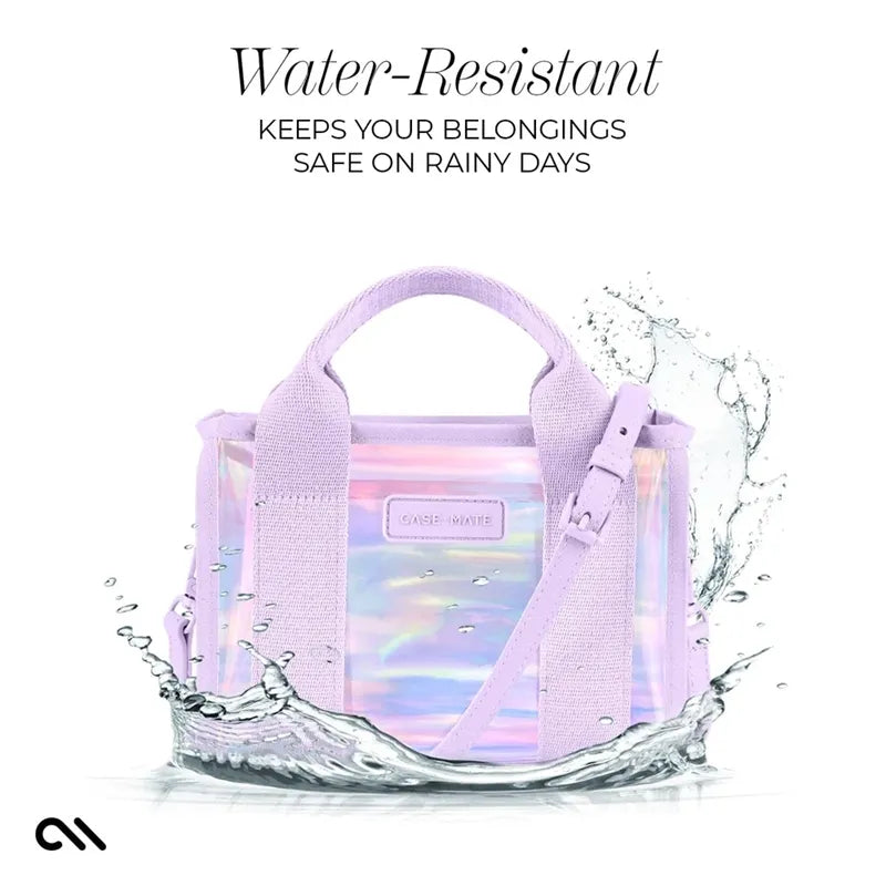 Case-Mate Micro Tote Bag - Vandeniui atsparus krepšys per petį (Soap Bubble)