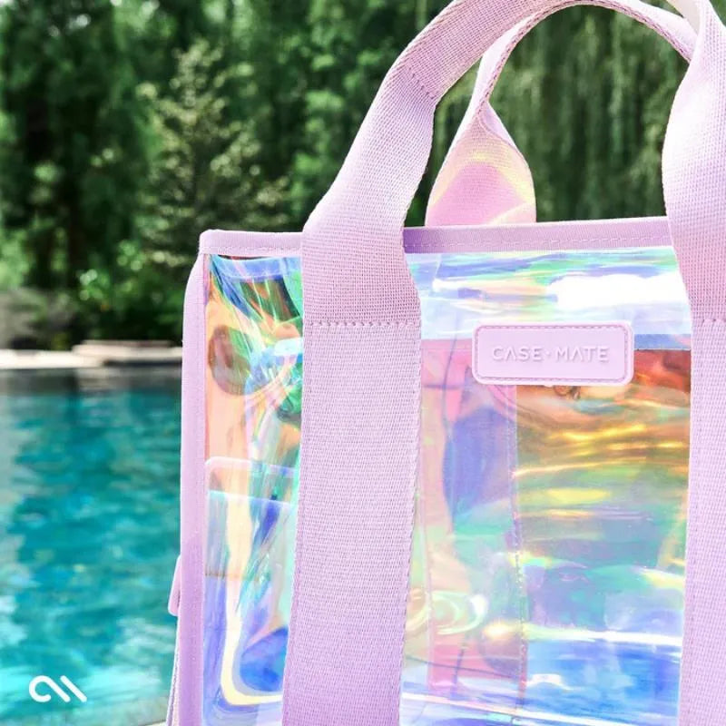 Case-Mate Mini Travel Tote Bag – Vandeniui atsparus krepšys per petį (Soap Bubble)