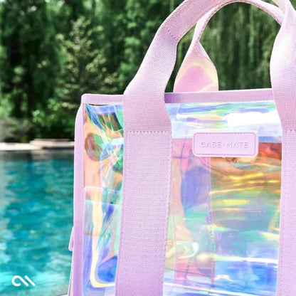 Case-Mate Mini Travel Tote Bag – Vandeniui atsparus krepšys per petį (Soap Bubble)