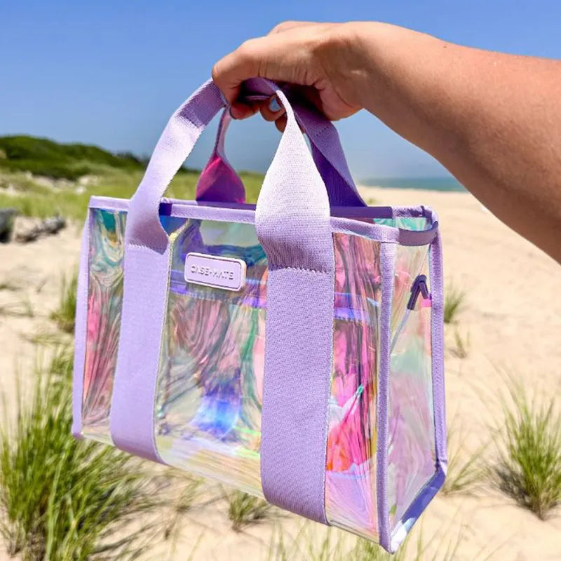 Case-Mate Mini Travel Tote Bag – Vandeniui atsparus krepšys per petį (Soap Bubble)