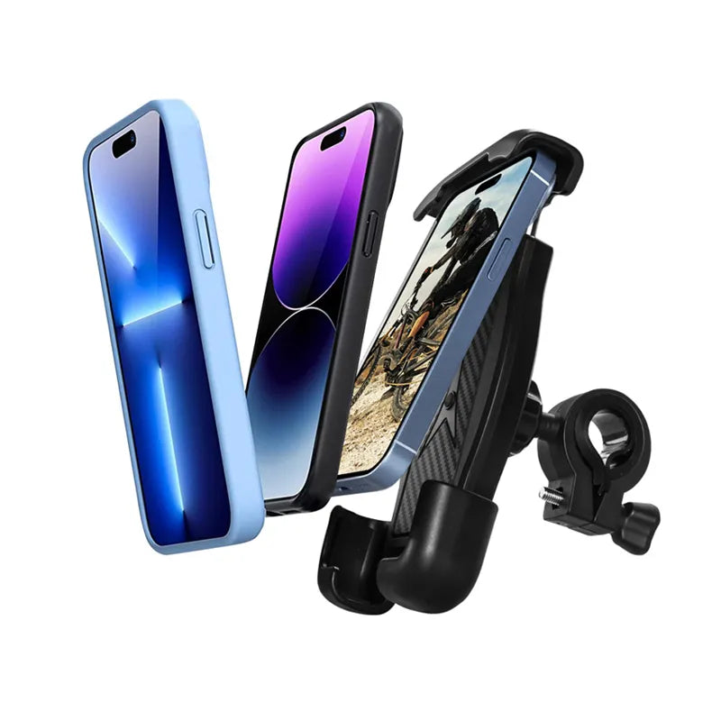 Crong Bikeclip Enduro – dviračių laikiklis telefonui (juodas)