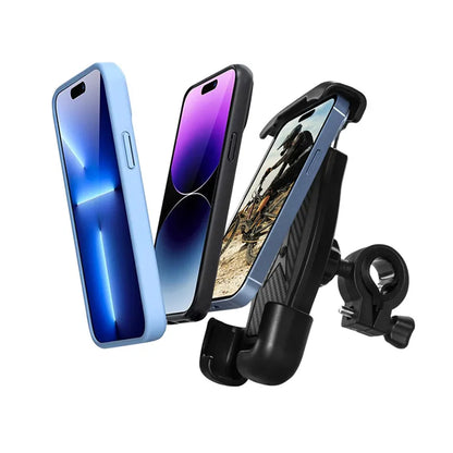 Crong Bikeclip Enduro – dviračių laikiklis telefonui (juodas)