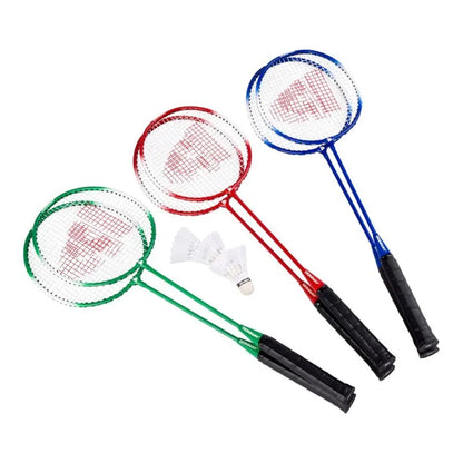 Donnay – 6 dalių badmintono rinkinys dėkle (raudonas)