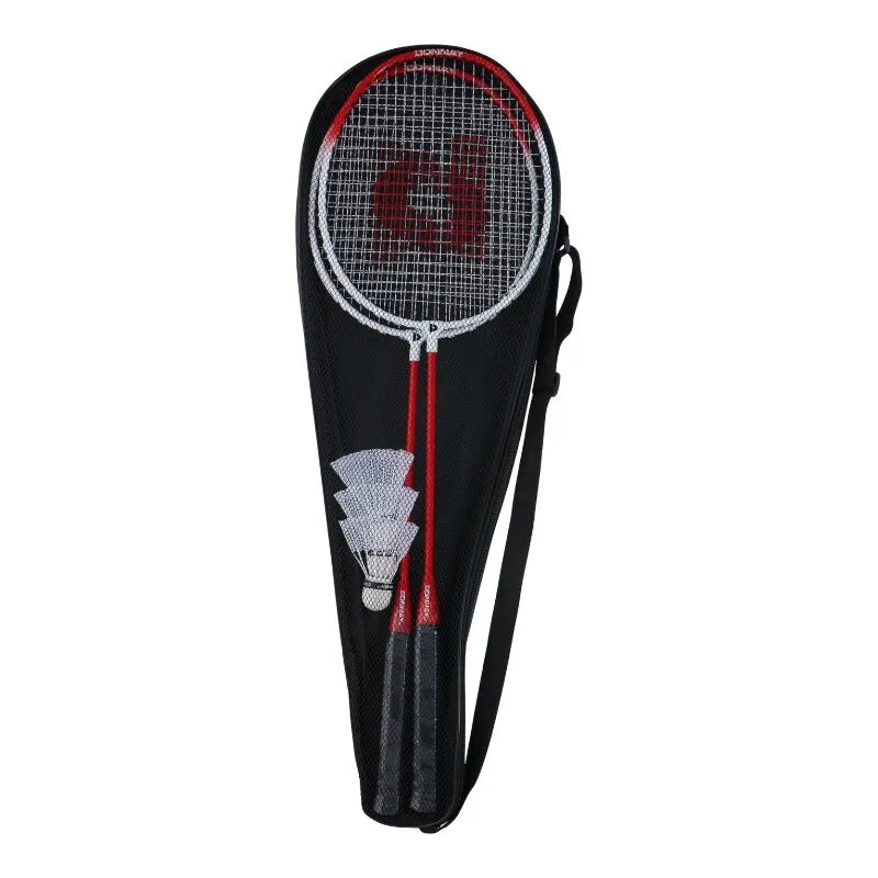 „Donnay“ – 6 dalių badmintono rinkinys su dėklu (raudonas)