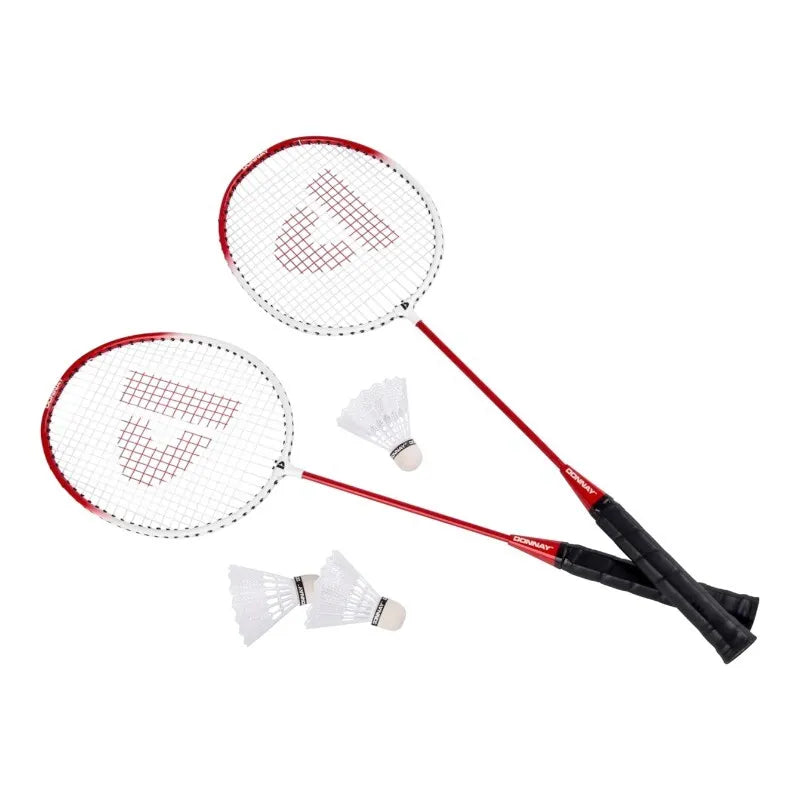 „Donnay“ – 6 dalių badmintono rinkinys su dėklu (raudonas)