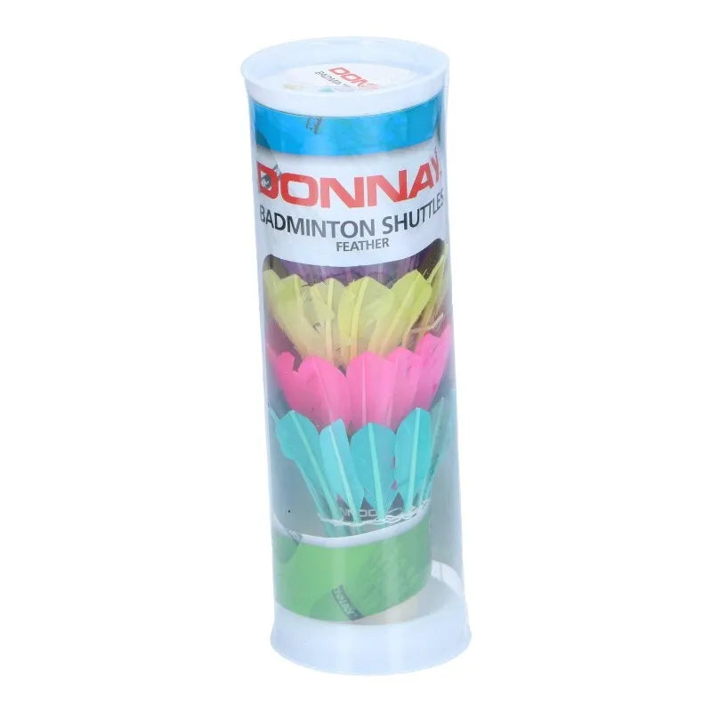 Donnay – plunksniniai badmintono kamuoliukai, 5 vnt. (spalvoti)