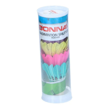 Donnay – plunksniniai badmintono kamuoliukai, 5 vnt. (spalvoti)