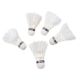 Donnay – plunksniniai badmintono skraidukai, 5 vnt. (balti)
