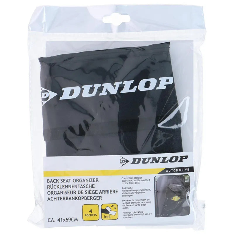 Dunlop – automobilinis organizatorius / saugyklos dėžutė / sėdynės apsauga (juodas)
