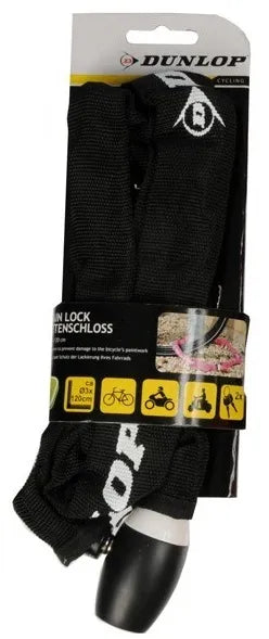 Dunlop – dviračio spyna su grandine 120 cm (juoda)