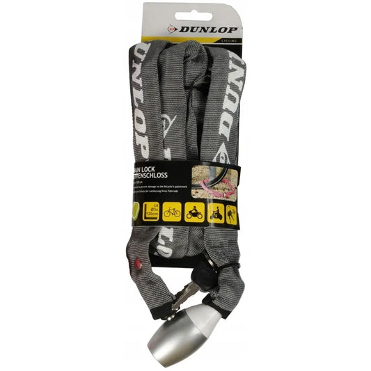 Dunlop – Dviračio spyna su grandine, 120 cm (pilka)