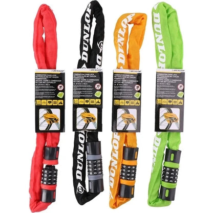 Dunlop – dviračio spyna su užrakinimo mechanizmu (oranžinė)