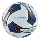 Dunlop – gatvės futbolo treniruočių kamuolys, 5 dydis (baltas/mėlynas)