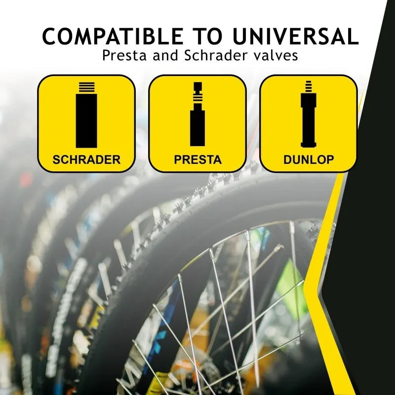 Dunlop – grindinė pompa dviračiams, kamuoliams ir čiužiniams su manometru (juoda)