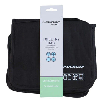 Dunlop – Kelioninė kosmetinė su kabliuku 25x20x10 cm (juoda)