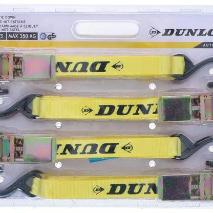 Dunlop – krovinio tvirtinimo diržai su įtempikliu, 4 vnt., 5 m / 350 kg