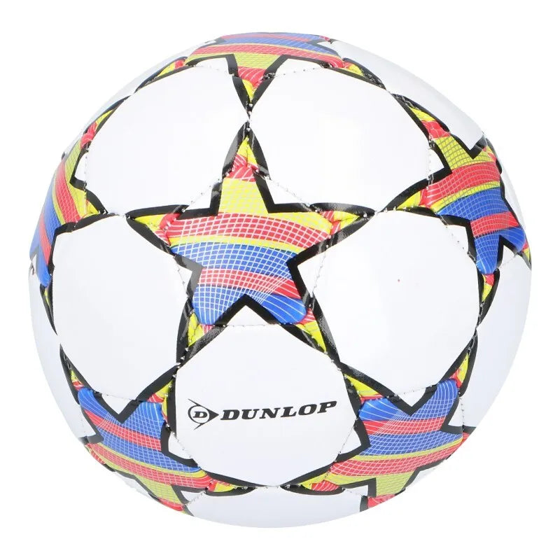 Dunlop – Mini treniruočių futbolo kamuolys vaikams, 32 panelių, 2 dydis (baltas/raudonas)
