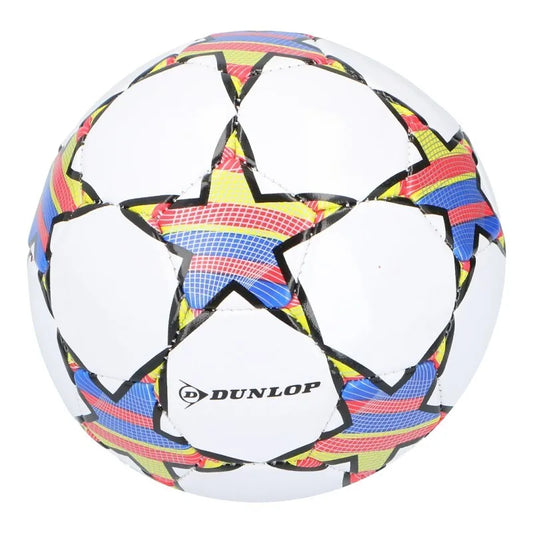 Dunlop – Mini treniruočių futbolo kamuolys vaikams, 32 panelių, 2 dydis (baltas/raudonas)