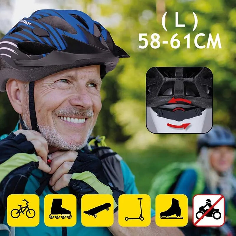 Dunlop – MTB dviračio šalmas, L dydis (mėlynas)
