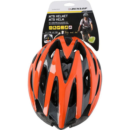 Dunlop - MTB dviračio šalmas, L dydis (oranžinis/juodas)