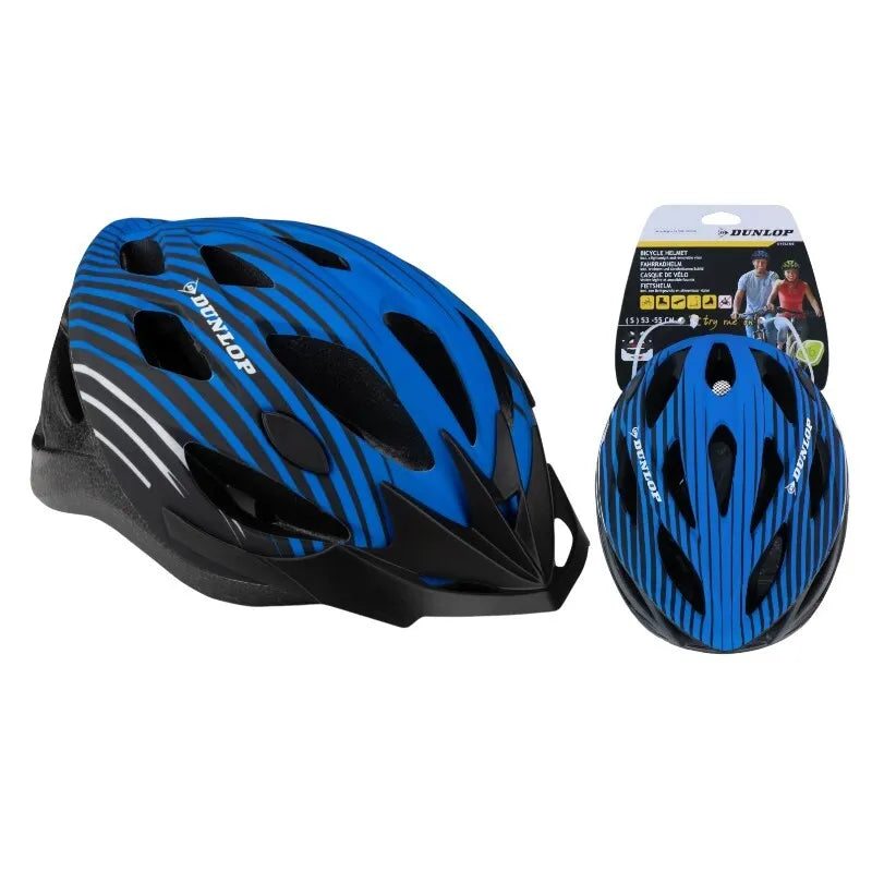 Dunlop – Reguliuojamas MTB dviračio šalmas, dydis M, 55–58 cm (mėlynas-juodas)