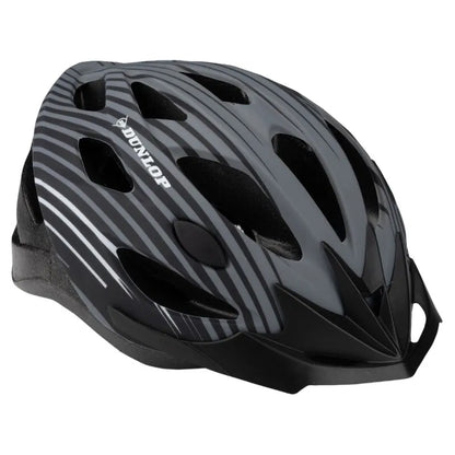 Dunlop – reguliuojamas MTB dviratininko šalmas, dydis M, 55-58 cm (pilkas-juodas)