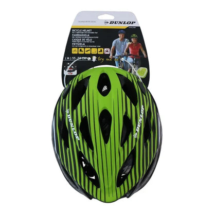 Dunlop reguliuojamas MTB dviratininko šalmas, M dydis 55–58 cm (žalia-juoda)
