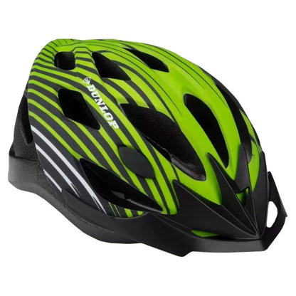 Dunlop reguliuojamas MTB dviratininko šalmas, M dydis 55–58 cm (žalia-juoda)