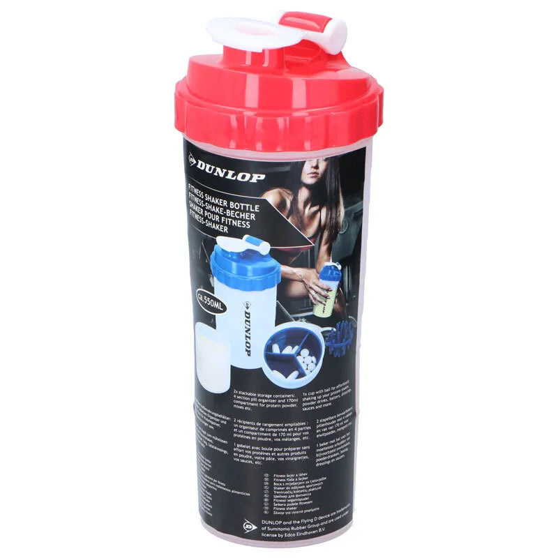 Dunlop – sportinė gertuvė–plaktuvas su patogiu uždarymu, 550 ml