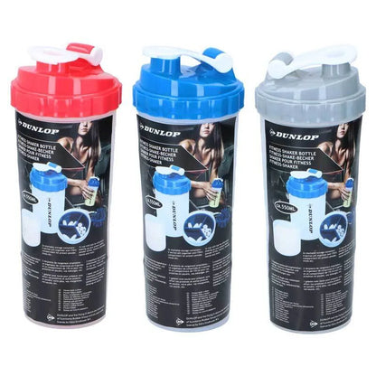 Dunlop – sportinė gertuvė–plaktuvas su patogiu uždarymu, 550 ml