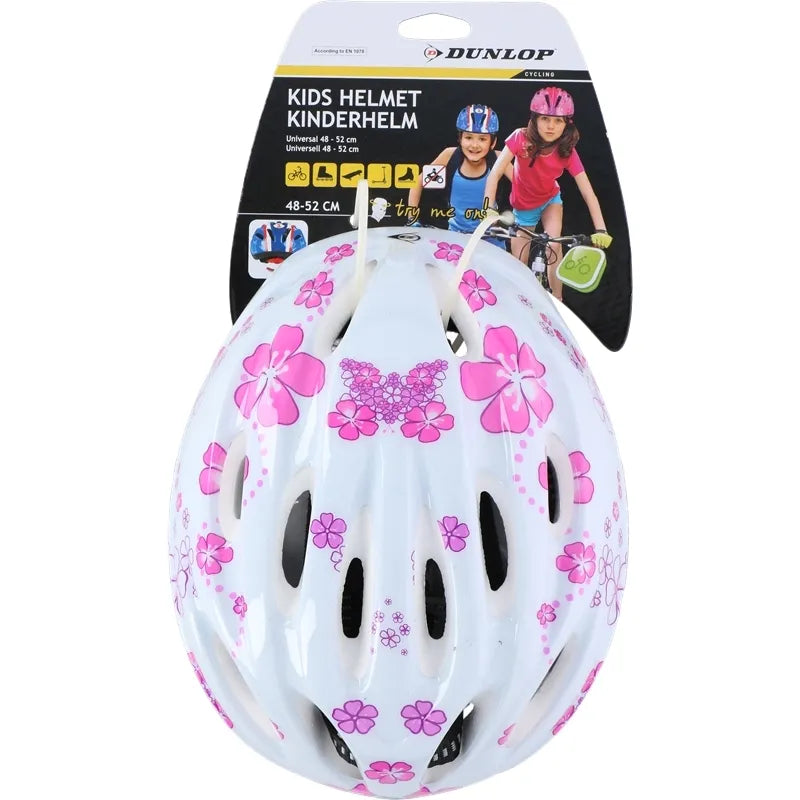 Dunlop vaikiškas dviračio šalmas (baltas)