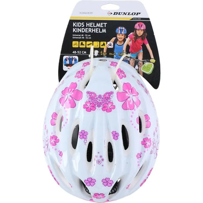 Dunlop vaikiškas dviračio šalmas (baltas)