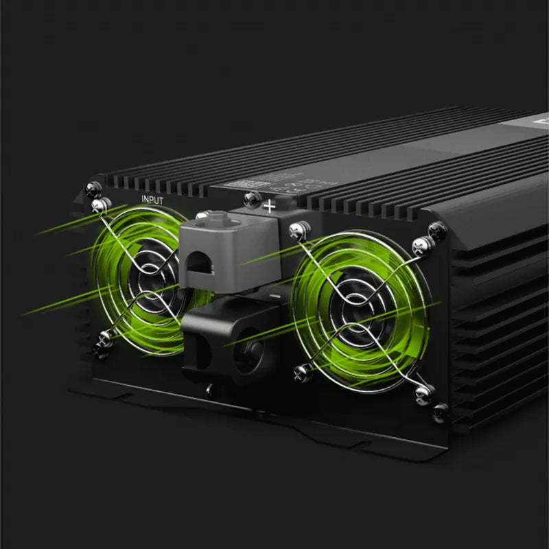 Green Cell – Įtampos keitiklis Inverter PRO 12V į 230V 2000W/4000W modifikuota sinusoidė