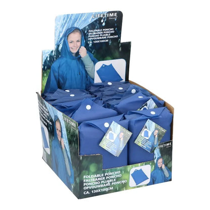 Lifetime – Lietpaltis / apsiaustas nuo lietaus 130x100 cm (mėlynas)