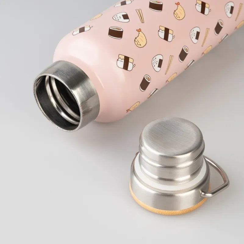 Pusheen – nerūdijančio plieno termogertuvė su rankenėle, Sushi Roll kolekcija, 500 ml