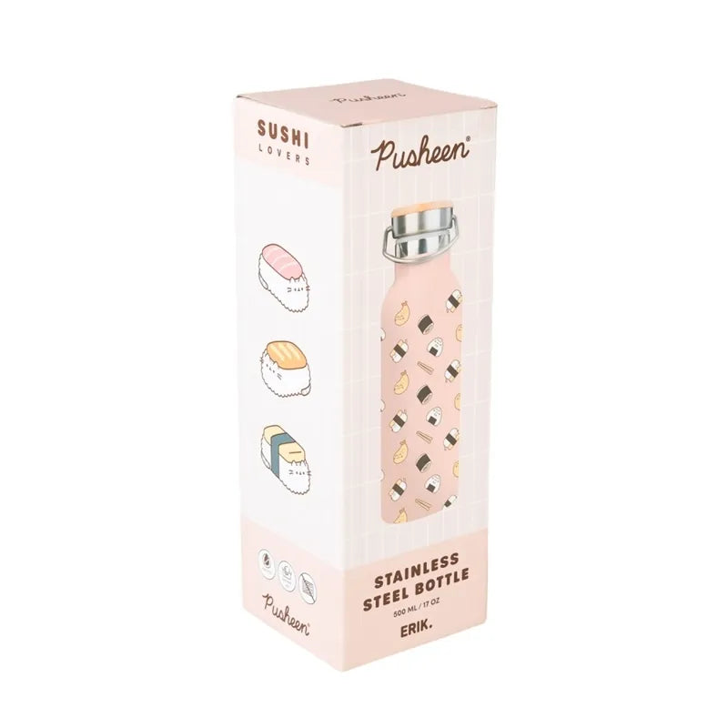 Pusheen – nerūdijančio plieno termogertuvė su rankenėle, Sushi Roll kolekcija, 500 ml