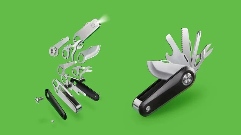 Quirky Switch V2 – daugiafunkcis kišeninis peilis su 18 funkcijų