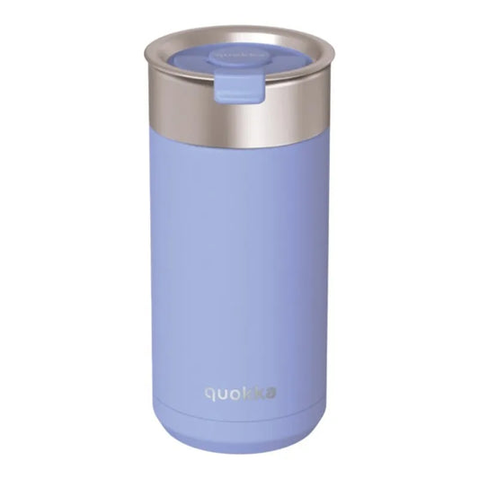 Quokka Boost Coffee Tumbler - nerūdijančio plieno termo puodelis su arbatos sieteliu 400 ml (Denim Blue)