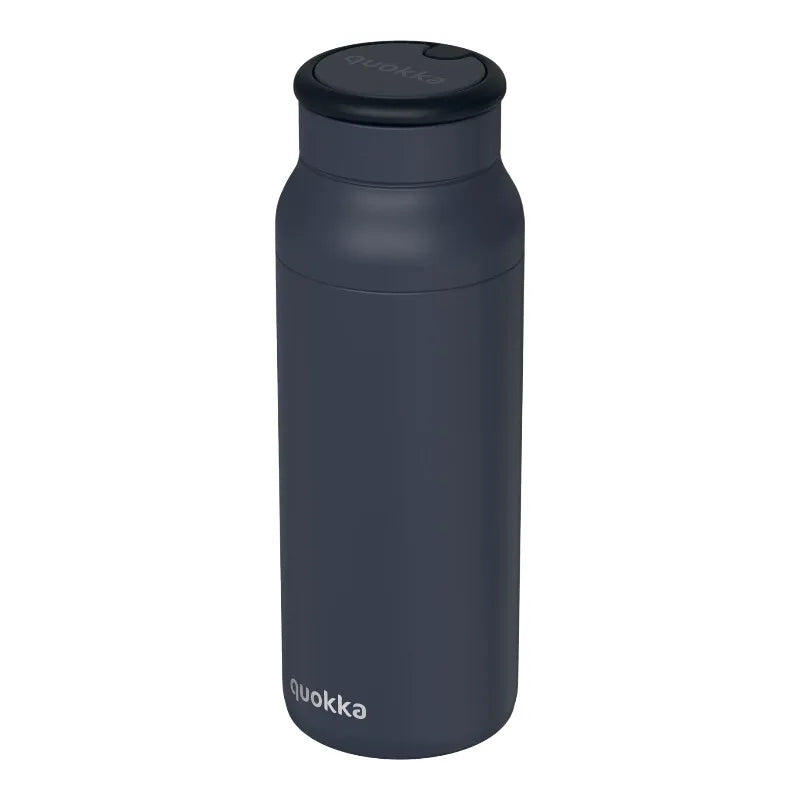 Quokka Echo – 690 ml nerūdijančio plieno gertuvė su silikonine rankena (juoda)