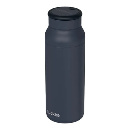 Quokka Echo – 690 ml nerūdijančio plieno gertuvė su silikonine rankena (juoda)