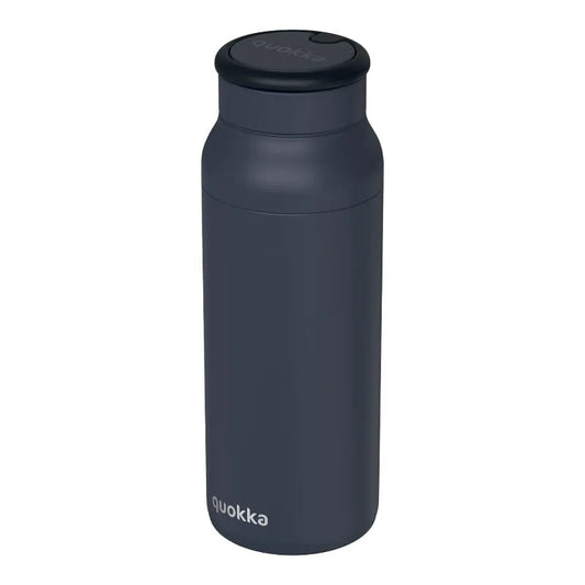 Quokka Echo – 690 ml nerūdijančio plieno gertuvė su silikonine rankena (juoda)