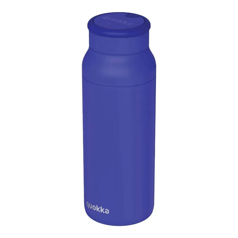 Quokka Echo – 690 ml nerūdijančio plieno gertuvė su silikonine rankena (mėlyna)