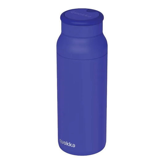 Quokka Echo – 690 ml nerūdijančio plieno gertuvė su silikonine rankena (mėlyna)