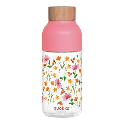 Quokka Ice - ecozen daugkartinė gertuvė 570 ml (Pink Flowers)