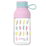 Quokka Ice Kids su dirželiu – „Ecozen“ vandens gertuvė 430 ml (Feathers dizainas)